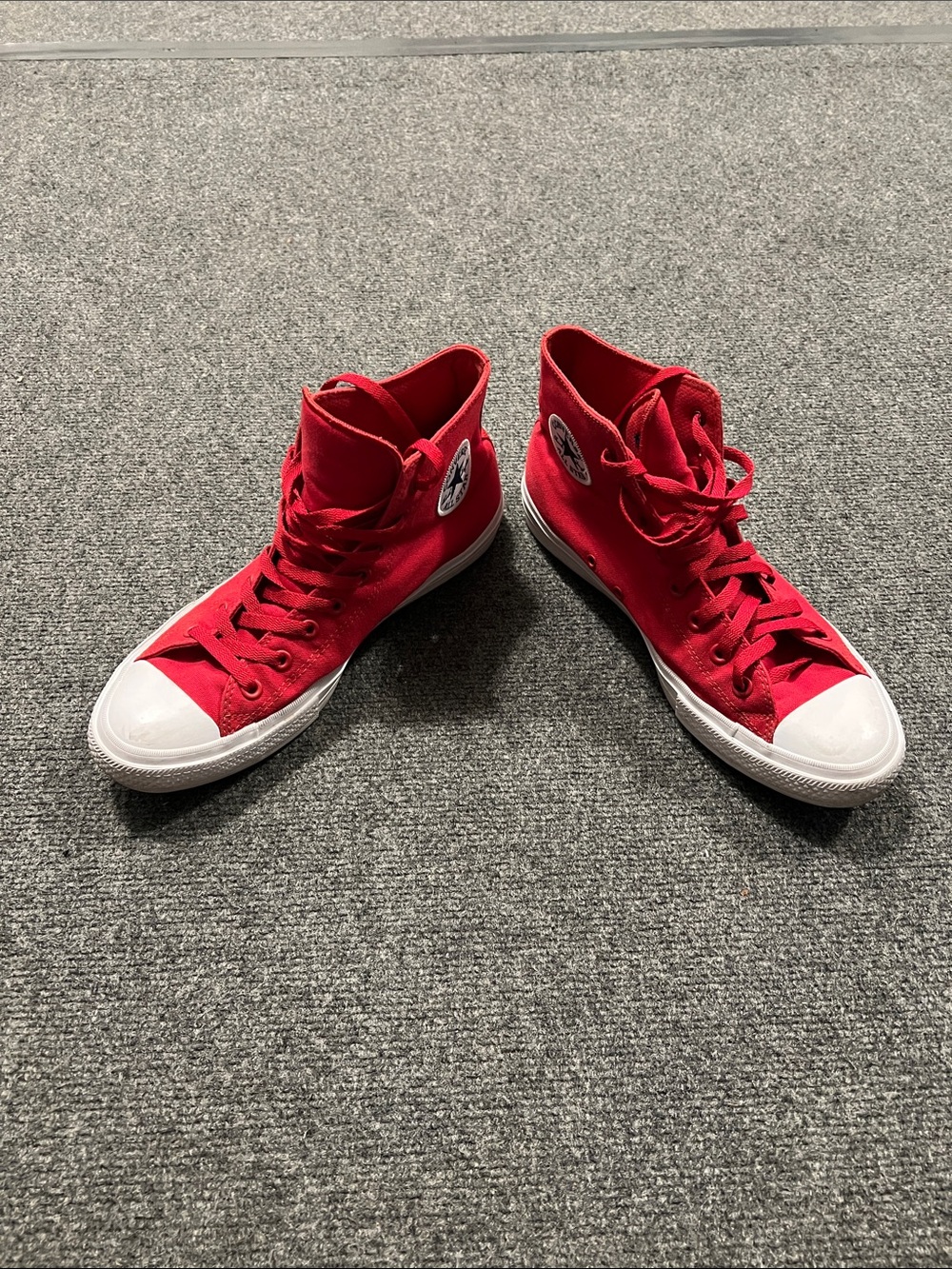 Converse Red High Top Canvas Sneakers